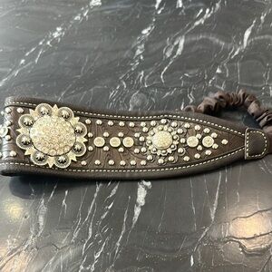 Elegant Brown Embellished Headband
